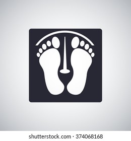 footprints vector icon