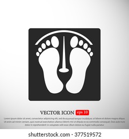 footprints vector icon