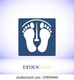 footprints vector icon