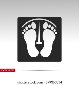 footprints vector icon