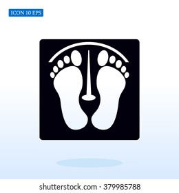footprints vector icon