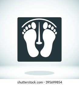 footprints vector icon