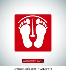 footprints vector icon