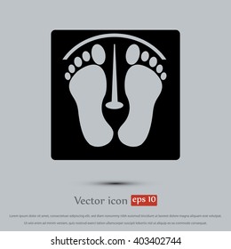footprints vector icon