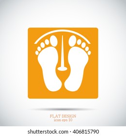 footprints vector icon