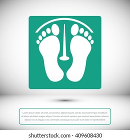 footprints vector icon