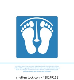 footprints vector icon
