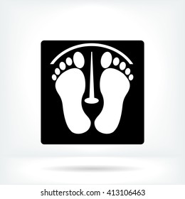 footprints vector icon