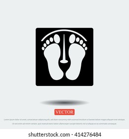 footprints vector icon