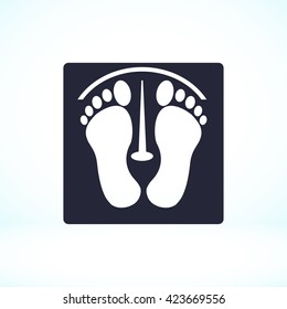 footprints vector icon