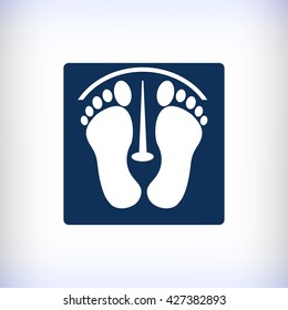 footprints vector icon