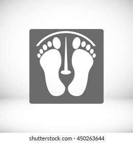 footprints vector icon