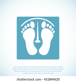 footprints vector icon