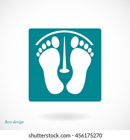 footprints vector icon