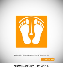 footprints vector icon