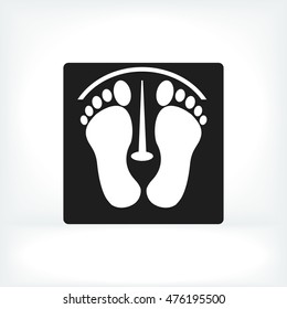 footprints vector icon, vector best flat icon, EPS