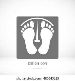 footprints vector icon, vector best flat icon, EPS