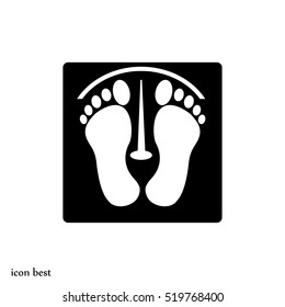 footprints vector icon, vector best flat icon, EPS