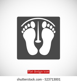 footprints vector icon, vector best flat icon, EPS