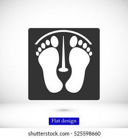 footprints vector icon, vector best flat icon, EPS