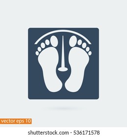 footprints vector icon, vector best flat icon, EPS