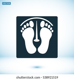 footprints vector icon, vector best flat icon, EPS