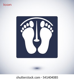 footprints vector icon, vector best flat icon, EPS