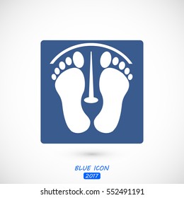 footprints vector icon, vector best flat icon, EPS