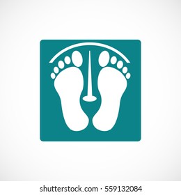 footprints vector icon, vector best flat icon, EPS