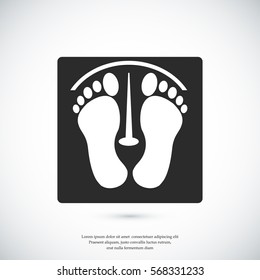 footprints vector icon, vector best flat icon, EPS