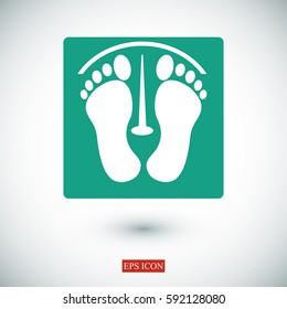 footprints vector icon, vector best flat icon, EPS