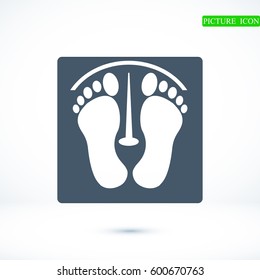 footprints vector icon, vector best flat icon, EPS