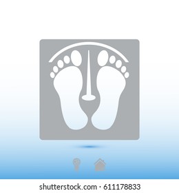 footprints vector icon, vector best flat icon, EPS