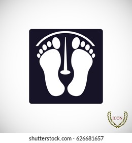 footprints vector icon, vector best flat icon, EPS