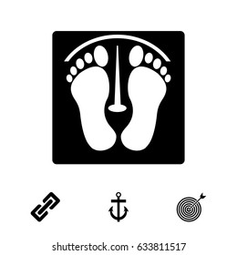 footprints vector icon, vector best flat icon, EPS