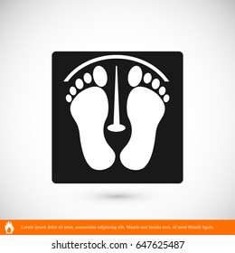 footprints vector icon, vector best flat icon, EPS