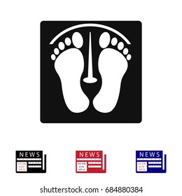 footprints vector icon, vector best flat icon, EPS