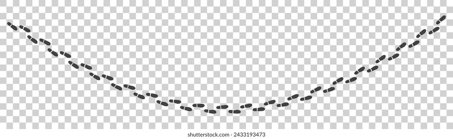 Footprints vector icon. Isolated on white background.