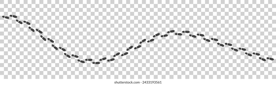 Footprints vector icon. Isolated on white background.