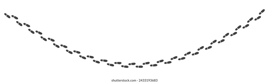 Footprints vector icon. Isolated on white background.