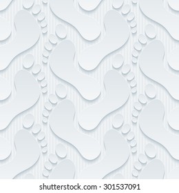 Footprints wallpaper. 3d seamless background. Vector EPS10. See others in My Perforated Paper Sets.