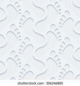Footprints wallpaper. 3d seamless background. Vector EPS10.
