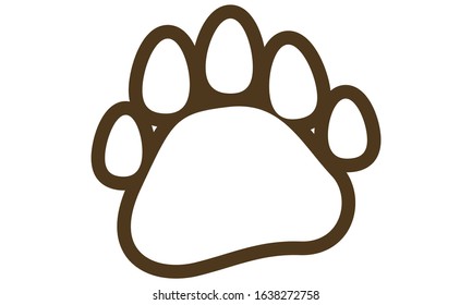 Footprints of a white bear, footprints of a five-finger beast