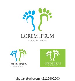 footprints,foot care,and footstep, logo images illustration