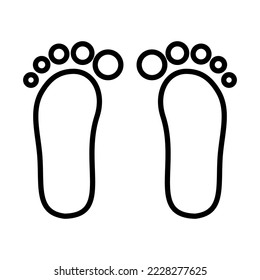 Foots Icon Logo Design Vector Template Illustration Sign And Symbol Pixels Perfect