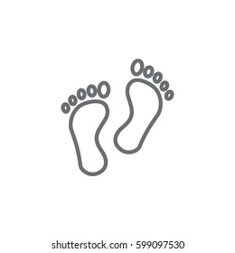 foots icon. spa vector illustration on white background