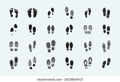 footstep, human footprint icon, shoes foot printing, Boot sole, bare feet, baby footprint, high heel