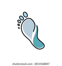 Footstep Logo Design template Illustration Vector