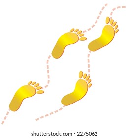 footsteps