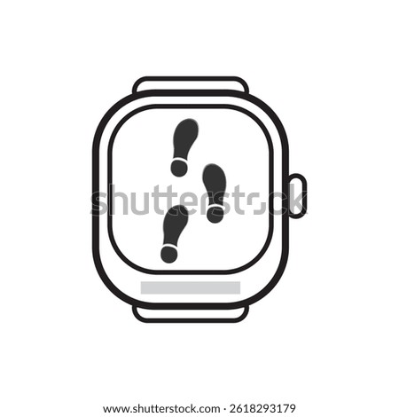 Footsteps Activity Icon for Smartwatch